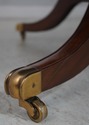 L69025: MAITLAND SMITH Mahogany Leather Top Round 