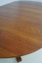 69176: STICKLEY Oak Mission Style Round Dining Tab