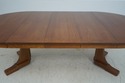 69176: STICKLEY Oak Mission Style Round Dining Tab