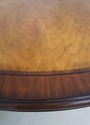 L68884: CENTURY Mahogany & Pecan Inlaid Round Tabl