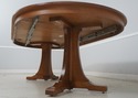 69176: STICKLEY Oak Mission Style Round Dining Tab