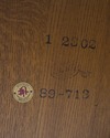 69176: STICKLEY Oak Mission Style Round Dining Tab
