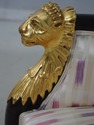 68949: Pair Of Regency Style Lion Head Barrel Back