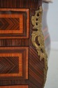 L69030: Pair French 3 Drawer Marble Top Commode Ni