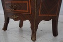 L69030: Pair French 3 Drawer Marble Top Commode Ni