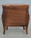 L69030: Pair French 3 Drawer Marble Top Commode Ni