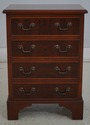 69334: Pair English George III Burl Walnut Chest N