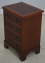 69334: Pair English George III Burl Walnut Chest N