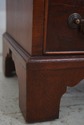 69334: Pair English George III Burl Walnut Chest N