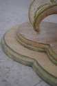  Pair Venetian Paint Decorated Glass Top End Table