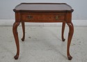 69331: Pair HEKMAN George III Burl Walnut End Tabl