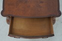 69331: Pair HEKMAN George III Burl Walnut End Tabl