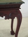 30960EC: Marble Top Ball & Claw Mahogany Console T