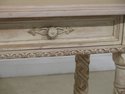 F47665EC: Grapevine Carved 2 Drawer White Decorate