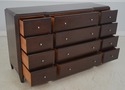 64882EC: HICKORY WHITE 12 Drawer Modern Design Dre