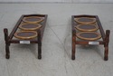 L64950EC: Pair French Style 3 Tier Mahogany Muffin