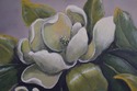 F64972EC: BAKER Artist Signed Magnolia Oil Paintin