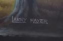 F64991EC: LARRY MAYER Artist Signed Horse & Carria