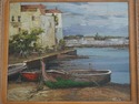 F64989EC: PAOLO Artist Signed Mediterranean Boat S