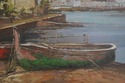 F64989EC: PAOLO Artist Signed Mediterranean Boat S