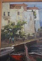 F64989EC: PAOLO Artist Signed Mediterranean Boat S