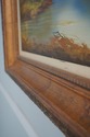 F64985EC: Lake & Town Framed Oil Painting On Canva