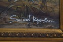 F64978EC: Framed Signed Artist Oil Painting On Can