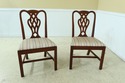 LF49514EC: Set Of 6 BAKER Chippendale Mahogany Din