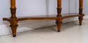 : Italian Marble Top Inlaid Olivewood Console Tabl