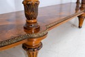 : Italian Marble Top Inlaid Olivewood Console Tabl