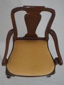 68783: Queen Anne Style Mahogany Diminutive Armcha