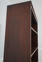 68761: Pair Inlaid Mahogany Open Bookcase Cabinets