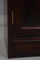 68761: Pair Inlaid Mahogany Open Bookcase Cabinets