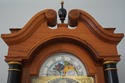 68753: Colonial Empire Style Walnut Grandfather Cl