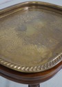 68795: Vintage Cherry & Brass Tray Table