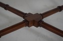 68795: Vintage Cherry & Brass Tray Table