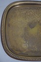 68795: Vintage Cherry & Brass Tray Table