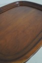 68795: Vintage Cherry & Brass Tray Table