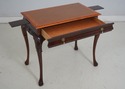L68764: KINDEL Varney Mahogany Leather Top Table O