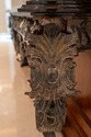F68900: Custom Iron Work & Bronze Marble Top Conso
