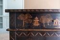 68911: Chinoiserie Paint Decorated Auto Lift TV Ca