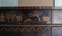 68911: Chinoiserie Paint Decorated Auto Lift TV Ca