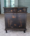 68911: Chinoiserie Paint Decorated Auto Lift TV Ca