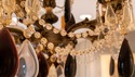 F68916: Hollywood Regency Ceiling Chandelier w/ Pu