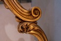 68928: Vintage Italian Giltwood Marble Top One Leg