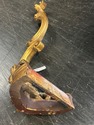 68928: Vintage Italian Giltwood Marble Top One Leg
