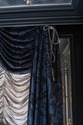 F68894: Custom SCALAMANDR&Eacute; Blue Damask Drapes 