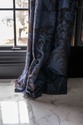 F68894: Custom SCALAMANDR&Eacute; Blue Damask Drapes 