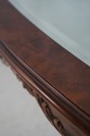 L64623EC: KARGES French Style Walnut Glass Top Cof