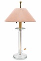 F73545: SPEER Pair Of Brass & Blown Glass Tower La